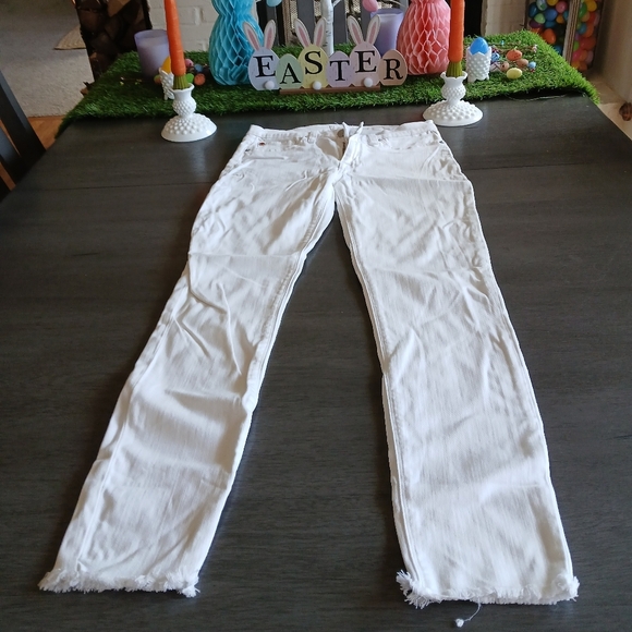 Hudsone Women's White Jeans Cropped Size 27 Nwot - Picture 1 of 10